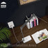 WBM SMART LED Table Lamp, Foldable Desk Lamp with Wireless Charger & USB Port